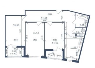 Продажа 3-ком. квартиры, 92 м2, Сестрорецк, ЖК Светлый Мир Внутри