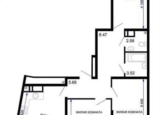 Продажа 3-комнатной квартиры, 75.8 м2, Краснодар, Воронежская улица, 47/10