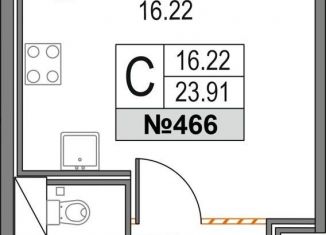 Продается квартира студия, 23.9 м2, Санкт-Петербург, Коломяжский проспект, 13к2, ЖК Приморский Квартал