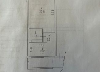 Продаю однокомнатную квартиру, 32 м2, Туапсе, улица Калараша, 43