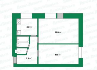 Продам 2-комнатную квартиру, 41.1 м2, Киров, улица Некрасова, 32