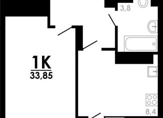 1-ком. квартира на продажу, 33.9 м2, Нижний Новгород