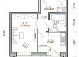 Продажа 1-ком. квартиры, 32.7 м2, Иркутск, ЖК Предместье