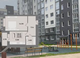 Продается 1-комнатная квартира, 37.2 м2, Калининградская область, Суздальская улица, 15