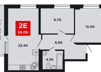 Продажа 2-ком. квартиры, 60.4 м2, Краснодарский край, Конгрессная улица, лит17