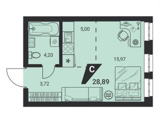 Продаю квартиру студию, 28.9 м2, Екатеринбург, Монтёрская улица, 8