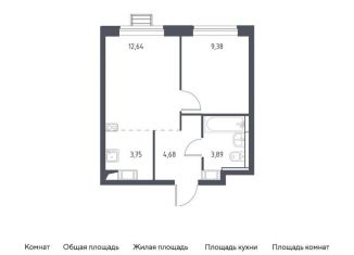 Продажа 1-комнатной квартиры, 34.3 м2, Московская область, жилой комплекс Прибрежный Парк, к6.1