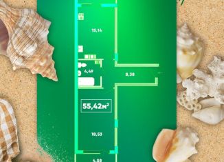 Продается однокомнатная квартира, 55.4 м2, Феодосия, улица Грина, 43