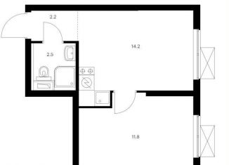 Продаю 1-ком. квартиру, 30.7 м2, Москва, жилой комплекс Большая Очаковская 2, 2.2