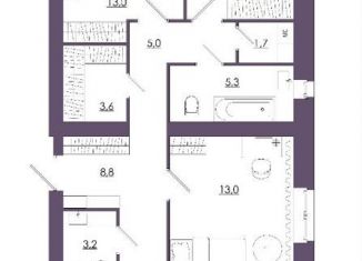 Продам 3-комнатную квартиру, 110.5 м2, Смоленск