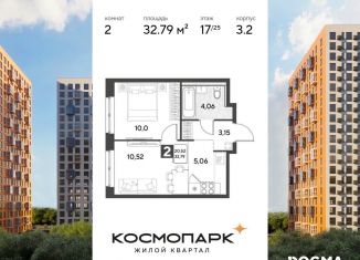 Двухкомнатная квартира на продажу, 32.8 м2, Калуга, Ленинский округ