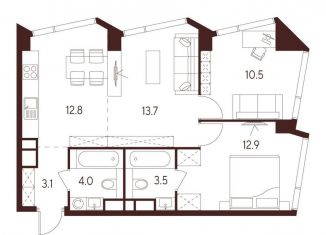 3-ком. квартира на продажу, 60.5 м2, Москва, САО