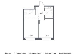 Продается 1-комнатная квартира, 37.2 м2, Балашиха, улица Бояринова, 36