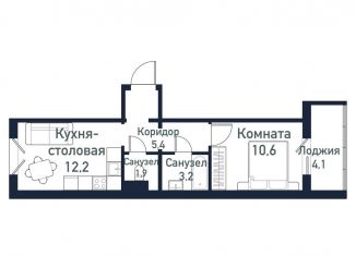 Продажа 1-комнатной квартиры, 33.2 м2, Челябинская область