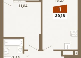 Продам однокомнатную квартиру, 39.2 м2, Екатеринбург, метро Геологическая