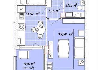 Продаю 1-комнатную квартиру, 35.7 м2, село Агой, Тепличная улица, 4к3