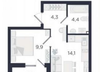 Продаю 1-ком. квартиру, 34.6 м2, Екатеринбург, метро Динамо