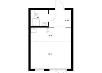 Продажа квартиры студии, 25.3 м2, деревня Новое Девяткино, ЖК Заречный Парк, жилой комплекс Заречный Парк, 7.2