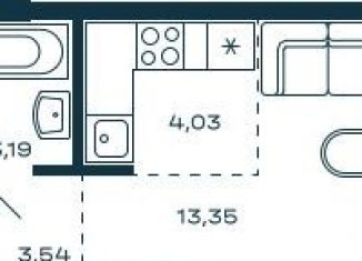 Продажа квартиры со свободной планировкой, 24.1 м2, Красногорск