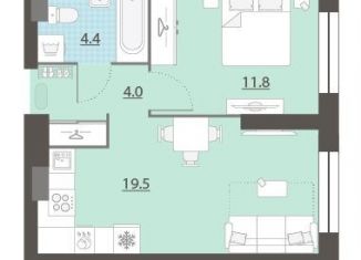 Продам однокомнатную квартиру, 39.5 м2, Екатеринбург, метро Уральская