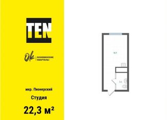 Продается квартира студия, 22.3 м2, Екатеринбург, метро Машиностроителей