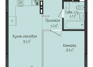 1-ком. квартира на продажу, 35.6 м2, село Первомайский, ЖК Город Оружейников, жилой комплекс Город Оружейников, 20