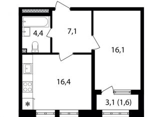 Продам однокомнатную квартиру, 45.7 м2, Москва, Михалковская улица, 48с8, САО