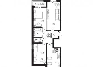 Продажа 3-ком. квартиры, 81.6 м2, Гулькевичи