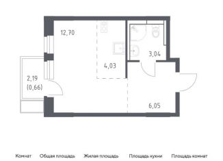 Квартира на продажу студия, 26.5 м2, Ленинский городской округ, жилой комплекс Новое Видное, 15