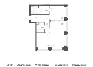 Продается двухкомнатная квартира, 66.9 м2, Москва, жилой комплекс Нова, к3