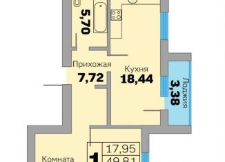 Однокомнатная квартира на продажу, 51.5 м2, Зеленоградск, Приморская улица, 31, ЖК Прибалтийская ривьера