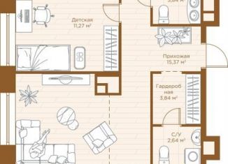 Продается квартира свободная планировка, 112.2 м2, Татарстан