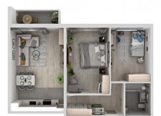 Продается 2-ком. квартира, 57.2 м2, Самара