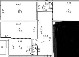 Продается трехкомнатная квартира, 97 м2, Химки, микрорайон Планерная, 23, ЖК Авиатор