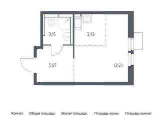 Продам квартиру студию, 25.2 м2, деревня Путилково