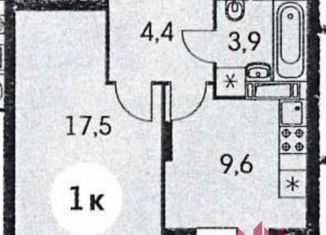 Продажа 1-комнатной квартиры, 36.9 м2, Котельники, Сосновая улица, 1к1, ЖК Оранж Парк