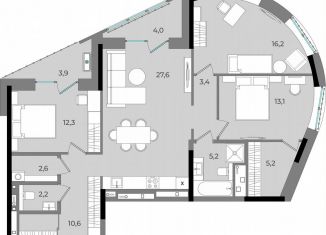Продается 3-комнатная квартира, 106.3 м2, Удмуртия