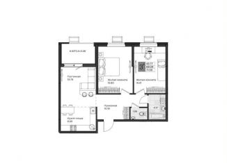 Продается 2-комнатная квартира, 71.6 м2, посёлок Берёзовый