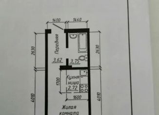 Продам квартиру студию, 22.1 м2, Новосибирск, метро Площадь Маркса, улица Забалуева, 102/2