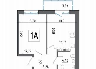 Продажа однокомнатной квартиры, 42.6 м2, Шелехов