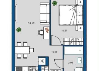 Продажа однокомнатной квартиры, 32.2 м2, Архангельск, Первомайская улица, 5
