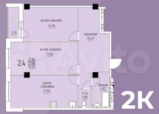 Продаю двухкомнатную квартиру, 74.5 м2, Пермь, улица Карла Модераха, 8, ЖК Арсенал