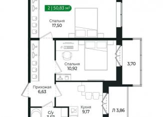 Продажа 2-ком. квартиры, 50.8 м2, Сертолово