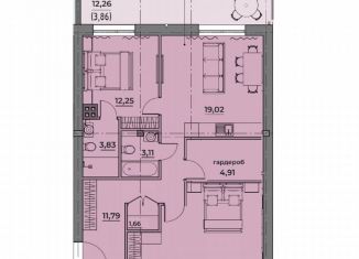 Продам двухкомнатную квартиру, 79.5 м2, деревня Новолисиха