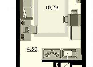 Квартира на продажу студия, 28.4 м2, Ростов-на-Дону