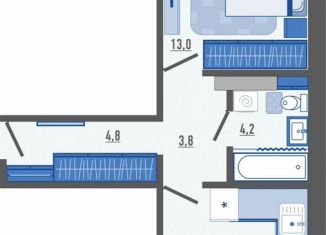 Продажа 1-ком. квартиры, 46.7 м2, Орловская область, Раздольная улица, 11А