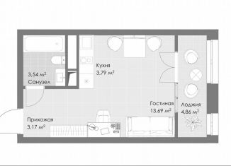 Продаю квартиру студию, 26.6 м2, Котельники