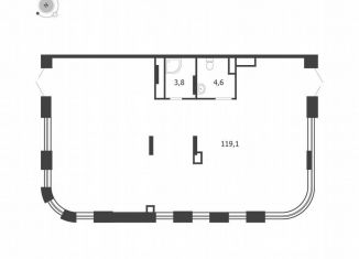 Продажа помещения свободного назначения, 127.5 м2, Москва, 3-я очередь, к3.1, станция ЗИЛ