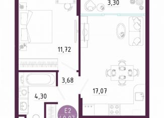 Продажа 1-комнатной квартиры, 40.1 м2, Тула, Пряничная улица, 7