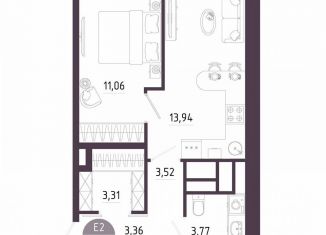 1-ком. квартира на продажу, 39 м2, Тула, Пряничная улица, 8
